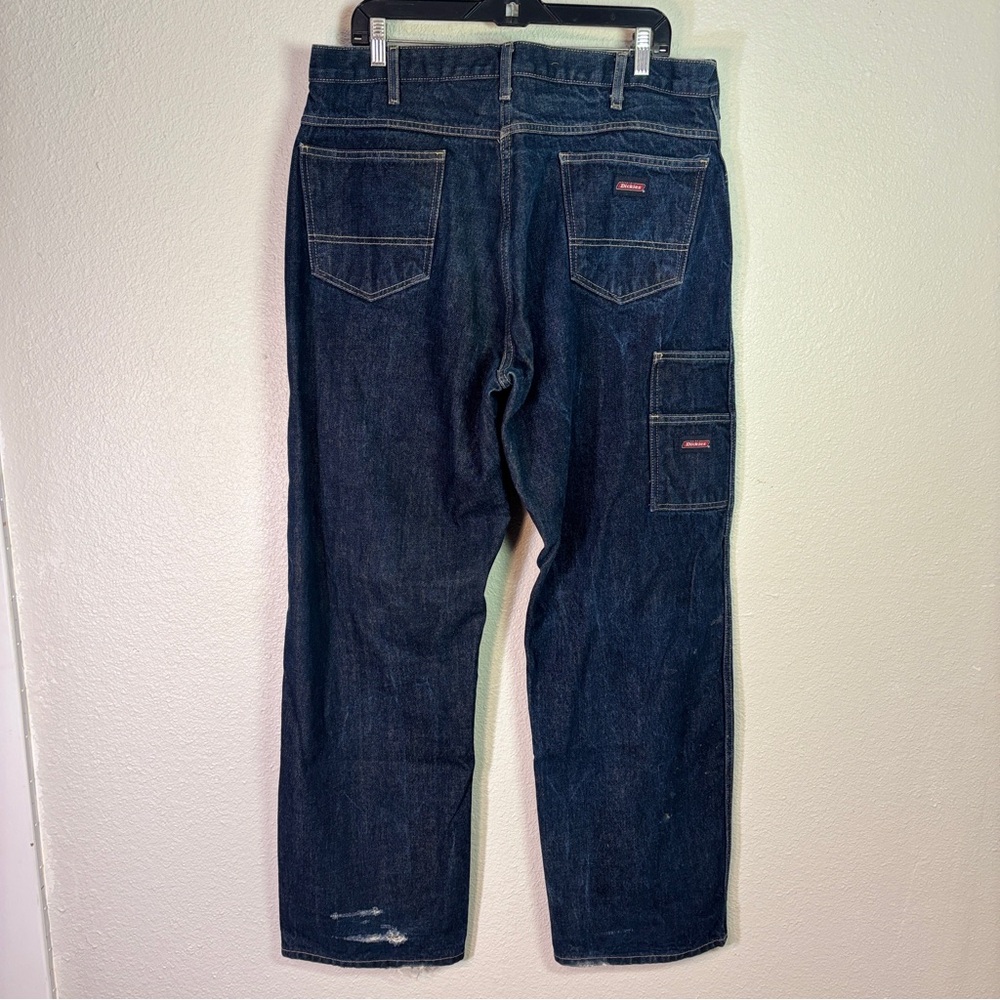 Dickies Carpenter Jeans Men’s 36x32 Dark Wash Denim Workwear Relaxed Work